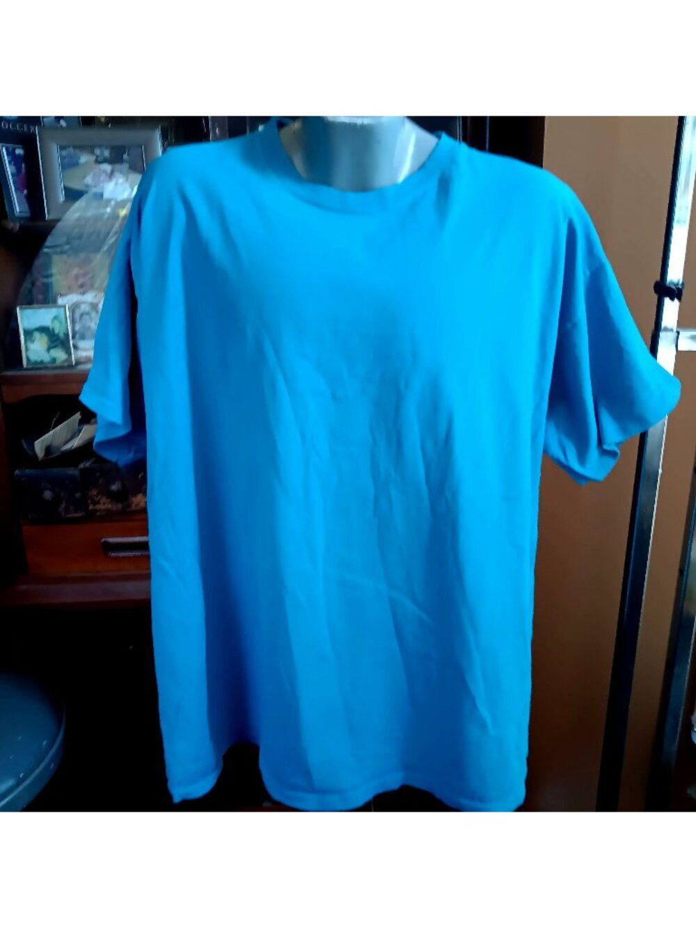 True Vintage Single Stitch T-shirt 2XL 1990's Blue Short Sleeve Crew Neck Cotton